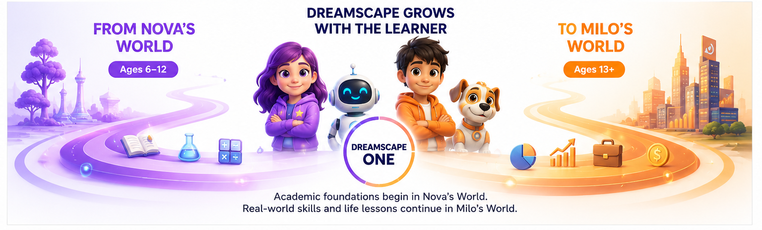 Dreamscape transition from Nova’s World to Milo’s World