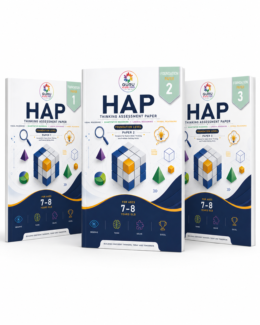 HAP Thinking Assessment Papers | Foundation Pack of 3 Ages 7–8