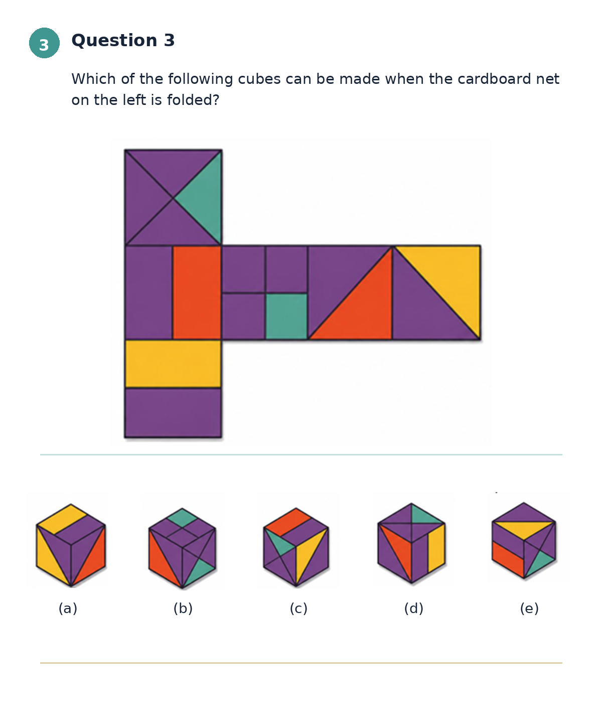 High Ability Practice Paper sample question 2