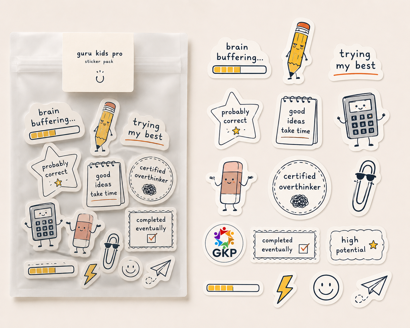 Quiet Smart Sticker Pack